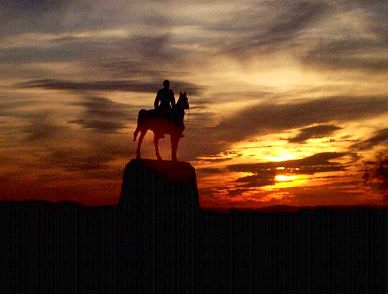 Sunset at Gettysburg National Park Service
